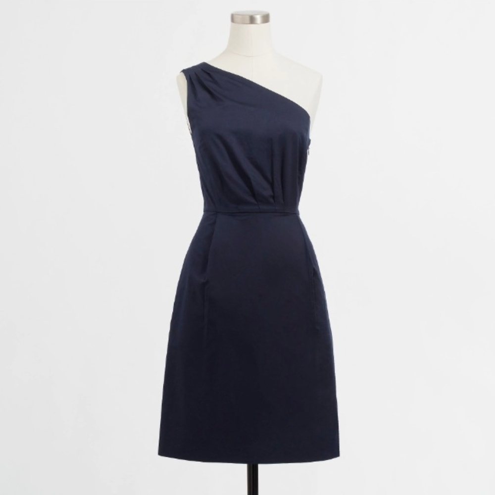 J.Crew Pleated One Shoulder Dress